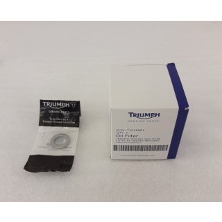 Triumph Original Ölfilter + Dichtring T1218001 + T3558989
