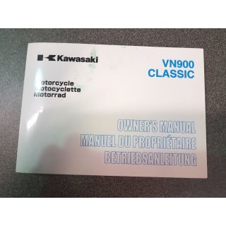 Kawasaki Betriebsanleitung VN900 Classic Part no. 99976-1340