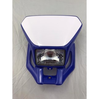 Yamaha WR 250F/WR 450F Lampenmaske+Scheinwerfer, blau/weiß
