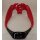 Bimota original Verkleidung Mittelkeil schwarz / rot, schwarz Neu-  504270271